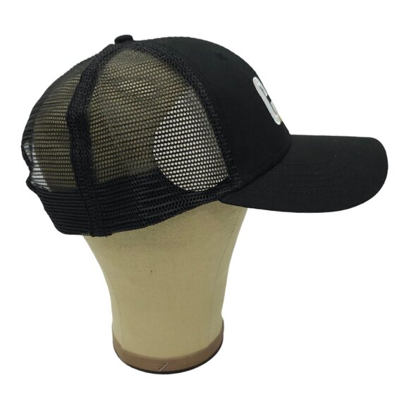 Caterpillar CAT Equipment Black Mesh Retro Snapback Cap Trucker Baseball NEW - Picture 11 of 13